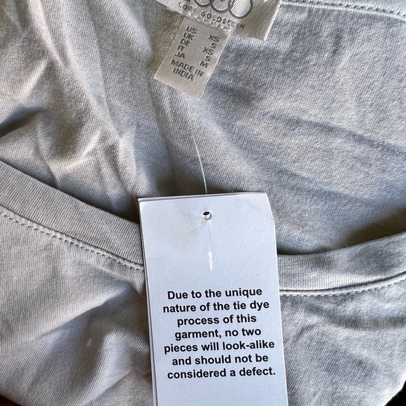 NEW LOGO by Lori Goldstein Fade-Out Tie-Dye Long Sleeve Top in Grey - xs​​ - Picture 3 of 4